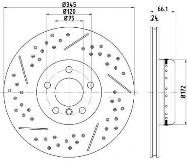 Купити Диск гальмівний (задній) BMW 3 (F30/F80) 12-18 (345x24) PRO+ B38/B47/B48/N20/N47 BMW F20, F30, F32, F21, F34, F31, F22, F36, F23, E87 TEXTAR 92265225 (фото1) підбір по VIN коду, ціна 7784 грн.