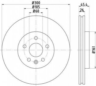 Купить Диск тормозной Opel Astra TEXTAR 92277203 (фото1) подбор по VIN коду, цена 2784 грн.