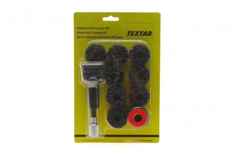 Набір інструментів для очистки шпильок маточини колеса (чистячий шків) TEXTAR tex1037
