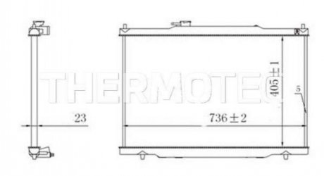 Радіатор Citroen Berlingo, Peugeot Partner THERMOTEC d7P019TT