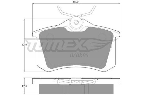 Колодки тормозные задние TOMEX Brakes tx 10-781