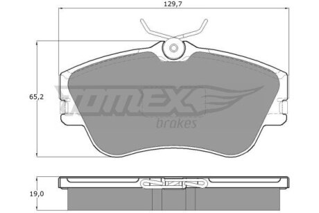 Колодки гальмівні передні TOMEX Brakes tx 11-82