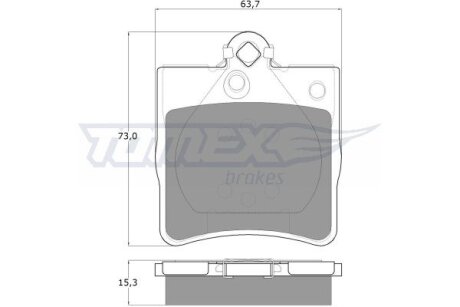 Колодки тормозные задние TOMEX Brakes tx 12-29