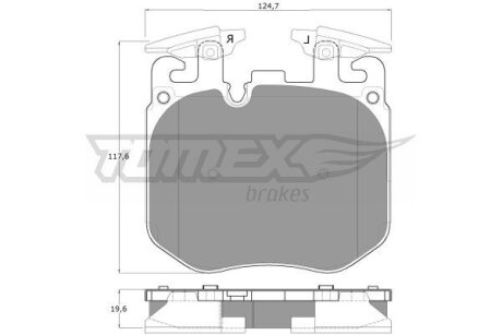 Колодки гальмівні передні TOMEX Brakes tx 18-50