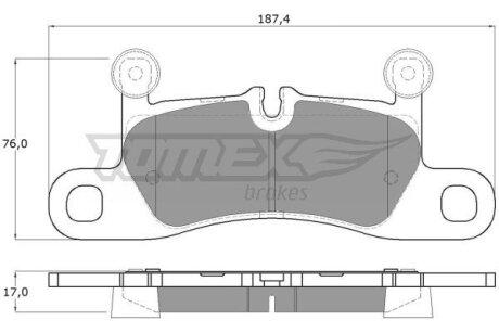 Колодки тормозные задние TOMEX Brakes tx 19-26