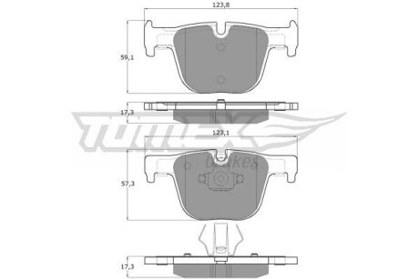 Колодки тормозные задние TOMEX Brakes tx 19-29