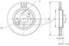 Купити Диск тормозной передний Citroen C4, DS3, Berlingo, DS4, C3, Peugeot Partner, 208, Citroen Xsara, Peugeot 207, 206, Citroen C5 TOMEX Brakes tx 70-05 (фото1) підбір по VIN коду, ціна 1117 грн.