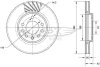 Купити Диск тормозной передний TOMEX Brakes tx 70-11 (фото1) підбір по VIN коду, ціна 1313 грн.