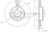 Купити Диск тормозной передний Volkswagen Transporter, Touareg, Multivan TOMEX Brakes tx 71-04 (фото1) підбір по VIN коду, ціна 1840 грн.