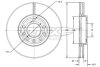 Купити Диск тормозной передний SAAB 9-3, Fiat Croma, Opel Vectra TOMEX Brakes tx 71-30 (фото1) підбір по VIN коду, ціна 1241 грн.