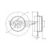 Купити Диск тормозной задний TOMEX Brakes tx 71-45 (фото1) підбір по VIN коду, ціна 1147 грн.