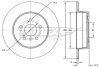 Купити Диск тормозной задний Mercedes W169, W245 TOMEX Brakes tx 72-68 (фото1) підбір по VIN коду, ціна 824 грн.