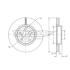 Купить Диск тормозной передний TOMEX Brakes tx 73-25 (фото1) подбор по VIN коду, цена 1718 грн.