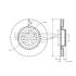 Купить Диск тормозной передний TOMEX Brakes tx 73-74 (фото1) подбор по VIN коду, цена 1647 грн.
