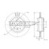 Купити Диск тормозной задний TOMEX Brakes tx 73-96 (фото1) підбір по VIN коду, ціна 1885 грн.