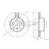 Купить Диск тормозной передний TOMEX Brakes tx 74-01 (фото1) подбор по VIN коду, цена 1591 грн.