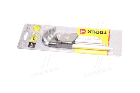 Ключі шестигранні 1.5-10 мм, набір 9шт.*1 уп. Topex 35D957