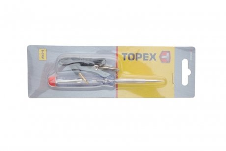 Отвертка с индикатором напряжения бортовой сети автомобиля (140mm) (6-24V) Topex 39D082 (фото1)