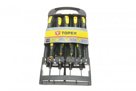 Купить Набор отверток (9шт)) Topex 39D930 (фото1) подбор по VIN коду, цена 935 грн.