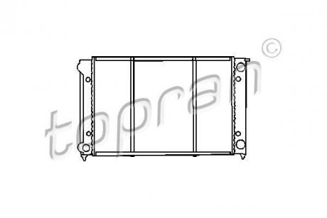 Купити Радіатор, охолодження двигун Volkswagen Golf, Jetta TOPRAN / HANS PRIES 102726 (фото1) підбір по VIN коду, ціна 1791 грн.