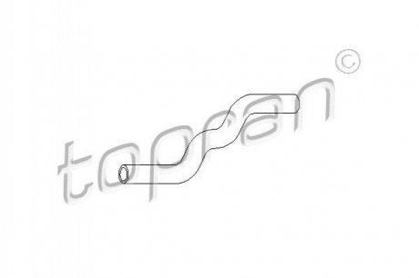 Шланг радиатора Volkswagen Golf, Jetta, Passat, Corrado TOPRAN / HANS PRIES 102873