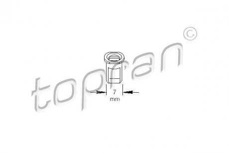 Фіксатор, кріплення молдинга Skoda Octavia TOPRAN / HANS PRIES 102891