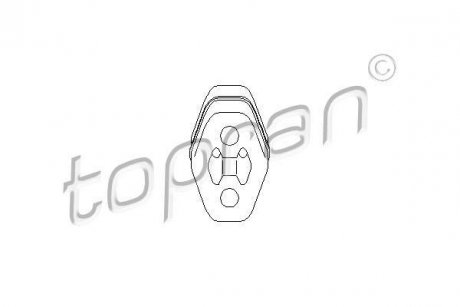 Держатель глушителя Volkswagen Sharan, Ford Galaxy TOPRAN / HANS PRIES 103 026