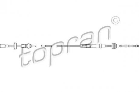 Трос газа Volkswagen Golf, Vento, Seat Ibiza, Cordoba TOPRAN / HANS PRIES 103081