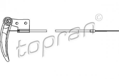 Купить Трос замка капоту Audi 80 TOPRAN / HANS PRIES 104170 (фото1) подбор по VIN коду, цена 451 грн.
