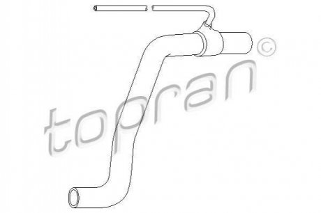 Шланг радіатора Volkswagen Passat TOPRAN / HANS PRIES 107346