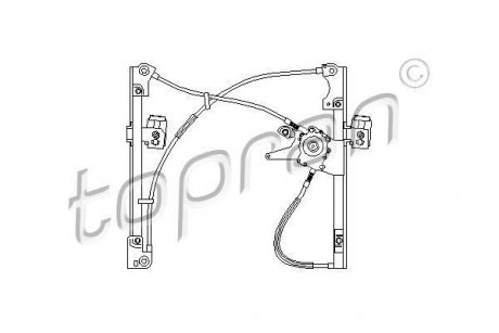 Склопідіймач Volkswagen Golf, Vento TOPRAN / HANS PRIES 107387