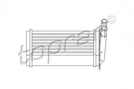 Радиатор печки TOPRAN / HANS PRIES 107407