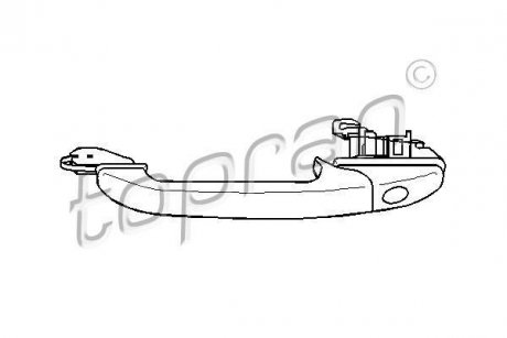 Ручка дверей TOPRAN / HANS PRIES 107536