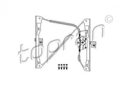 Склопідйомник для вікон Volkswagen Golf TOPRAN / HANS PRIES 108668