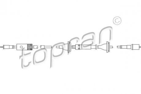 Трос спідометра TOPRAN / HANS PRIES 109 050