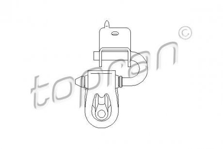 Резинка глушителя Volkswagen Transporter TOPRAN / HANS PRIES 109 052