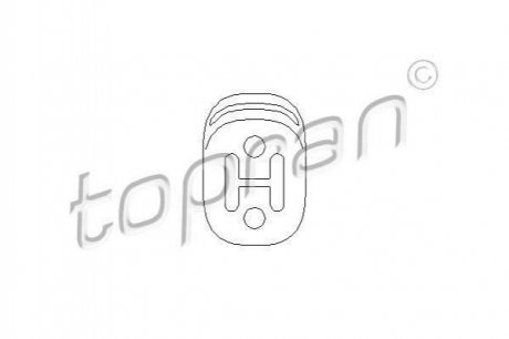 Резинка глушника Mazda 626 TOPRAN / HANS PRIES 109063