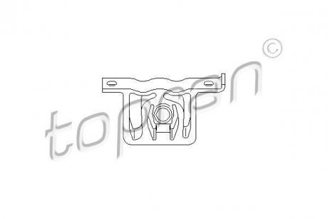 Кронштейн глушителя Audi A4, A3, Skoda Octavia, Audi A6 TOPRAN / HANS PRIES 109115 (фото1)