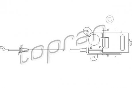 Тяга замка дверцят Mercedes W901, W902, W903, Volkswagen LT, Mercedes W904, Sprinter TOPRAN / HANS PRIES 109448