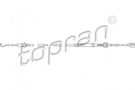 Купить Трос газа Volkswagen Transporter TOPRAN / HANS PRIES 109857 (фото1) подбор по VIN коду, цена 794 грн.