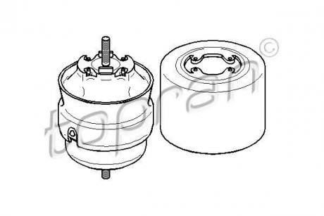 Подушка двигуна Audi A6, A3, A4, A8 TOPRAN / HANS PRIES 110386