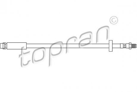 Шланг тормозной Audi A6 TOPRAN / HANS PRIES 110400 (фото1)