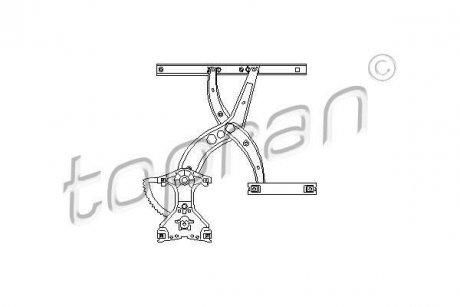 Стеклоподъемник передний, правый TOPRAN / HANS PRIES 110557