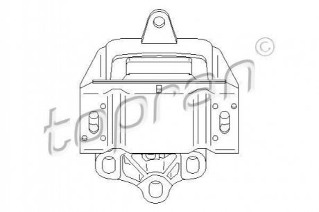 Подушка двигуна Volkswagen Golf, Bora, Caddy TOPRAN / HANS PRIES 110760