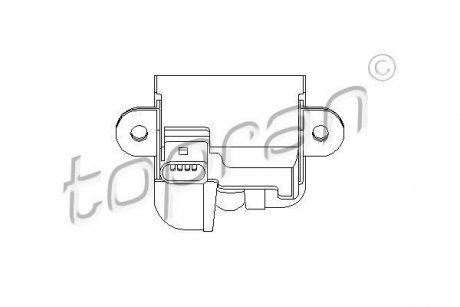 Замок кришки багажника Volkswagen Golf TOPRAN / HANS PRIES 110946