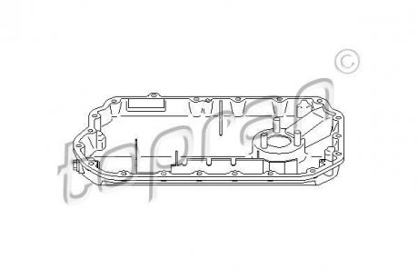 Масляный поддон Audi A4, A6, A8 TOPRAN / HANS PRIES 111355