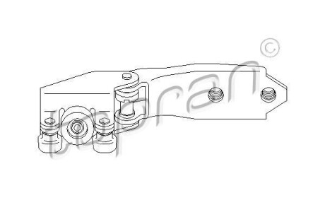 Ролик дверей зсувних Volkswagen Transporter TOPRAN / HANS PRIES 111 461