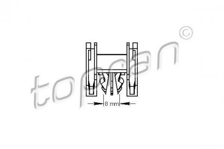 Купить Клипса Volkswagen Passat TOPRAN / HANS PRIES 111490 (фото1) подбор по VIN коду, цена 198 грн.