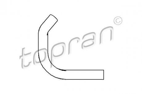 Шланг радиатора Volkswagen Golf, Jetta TOPRAN / HANS PRIES 111798