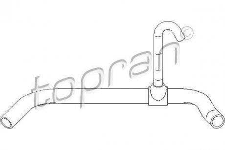 Шланг радиатора (система охлаждения) Audi 100, 80 TOPRAN / HANS PRIES 111799